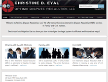 Tablet Screenshot of optimadisputeresolution.com